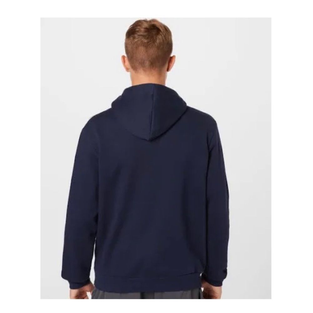 Adidas Men’s ‘3-Stripe’ Pullover Hoodie. Dark Blue, White. Large - Picture 6 of 10